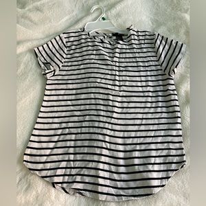 H&M black and white striped top